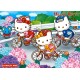 KMD3Z Foaie zahar Hello Kitty pe bicicleta 29x20cm